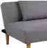 Mid.you Schlafsofa Grau Eiche Metall Uni 2-Sitzer 180x74x86 cm