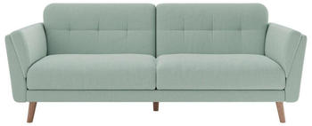 Mid.you Schlafsofa Mintgrün Eukalyptusholz massiv 3-Sitzer 220.5x88x80.5 cm