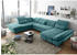 Mid.you Wohnlandschaft Türkis 8-Sitzer U-Form 350x245 cm Armteil rechts