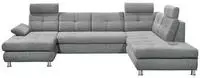 ED EXCITING DESIGN Wohnlandschaft "Alba U-Form" mit Bettfunktion, Bettkasten,