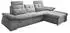 Mid.you Ecksofa Grau Uni Polyester Ottomane rechts L-Form 268x170 cm