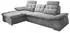 Mid.you Ecksofa Grau Uni Polyester L-Form links montierbar 268x170 cm