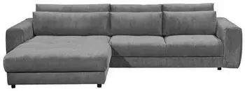 Mid.you Ecksofa Anthrazit 3-Sitzer L-Form 333x194 cm