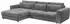 Mid.you Ecksofa Anthrazit 3-Sitzer L-Form 333x194 cm