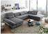 Mid.you Wohnlandschaft Dunkelgrau 8-Sitzer U-Form 350x245 cm Armteil links