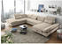 Mid.you Wohnlandschaft Sand 8-Sitzer U-Form 350x245 cm Armteil rechts