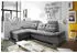 Mid.you Ecksofa Dunkelgrau Uni Polyester Ottomane links L-Form 268x170 cm