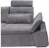 Mid.you Ecksofa Dunkelgrau Uni Polyester Ottomane links L-Form 268x170 cm