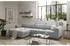 Mid.you Ecksofa Hellgrau 3-Sitzer L-Form 333x194 cm