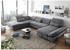 Mid.you Wohnlandschaft Dunkelgrau 8-Sitzer U-Form 350x245 cm Armteil rechts