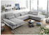 Mid.you Wohnlandschaft Hellgrau 8-Sitzer U-Form 350x245 cm Armteil links