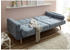 Mid.you Schlafsofa Blau 222x86x90 cm
