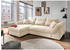 Mid.you Ecksofa Beige Fichte 4-Sitzer Schaumstoff Ottomane links L-Form 302x188 cm