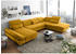 Mid.you Wohnlandschaft Gelb 8-Sitzer U-Form 350x245 cm Armteil links