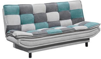 Mid.you Schlafsofa Silber T&uuml;rkis Dunkelgrau 188x90x89 cm Klappsofas