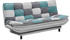 Mid.you Schlafsofa Silber Türkis Dunkelgrau 188x90x89 cm Klappsofas