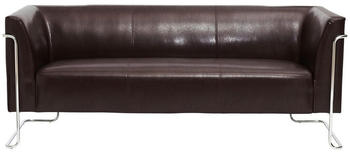 Mid.you 3-Sitzer-Sofa Dunkelbraun 179x71x74 cm