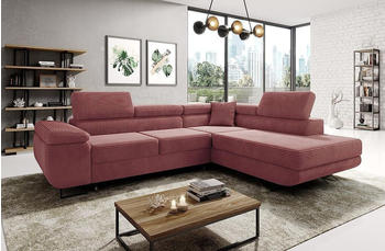 EasyFurniture Avatar Ecksofa Kord 277x73x203 cm Rechts Monolith