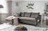 Mid.you Eckschlafsofa Stylish Stan Dunkelgrau massiv Uni 4-Sitzer 230x150 cm