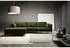 Mid.you Ecksofa Dunkelgrün 4-Sitzer Ottomane links L-Form 280x168 cm Hocker