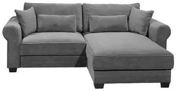 Mid.you Ecksofa Anthrazit L-Form 255x92x185 cm