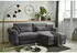 Mid.you Ecksofa Anthrazit L-Form 255x92x185 cm