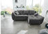 Jockenhöfer Ecksofa GRUPPE Genua L-Form 250x92x179 cm Microfaser-Struktur fein Ottomane beidseitig montierbar grau/dunkelgrau