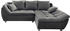 Jockenhöfer Ecksofa GRUPPE Genua L-Form 250x92x179 cm Microfaser-Struktur fein Ottomane beidseitig montierbar grau/dunkelgrau