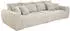 Jockenhöfer Big-Sofa GRUPPE Moldau 306x83x134 cm Cord grau/beige
