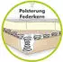 Jockenhöfer Big-Sofa GRUPPE Moldau 306x83x134 cm Cord grau/beige