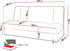 Mirjan24 Schlafsofa Hortens 192x93x80 cm Lawa 05 grau