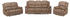 Kauf-Unique Couchgarnitur Relax 3+2+1 - Microfaser Taupe HERNANI