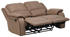 Kauf-Unique Couchgarnitur Relax 3+2+1 - Microfaser Taupe HERNANI