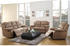 Kauf-Unique Couchgarnitur Relax 3+2+1 - Microfaser Taupe HERNANI