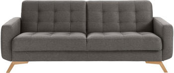 exxpo 3-Sitzer-Sofa Fashion Fiord 222x87x89 cm Webvelours grau