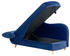 Beliani Meri Chaiselongue Samt 175x73x156 cm Links Marineblau