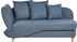 Beliani Meri Chaiselongue Samt 175x73x156 cm Links dunkelblau