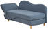Beliani Meri Chaiselongue Samt 175x73x156 cm Links dunkelblau