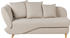 Beliani Meri Chaiselongue Samt 175x73x156 cm Links beige