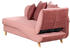 Beliani Meri Chaiselongue Samt Rechts 175x73x156 cm rosa