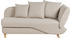 Beliani Meri Chaiselongue Samt Rechts 175x73x156 cm beige