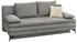 luma-home Schlafsofa Feincord 202x105x81 cm hellgrau