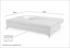 luma-home Schlafsofa Feincord 202x105x81 cm hellgrau