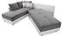 luma-home Ecksofa/Dauerschläfer 306x223 cm rechts hellgrau