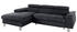 Cotta Collection Komaris 242x90x100cm links ohne Bettfunktion schwarz