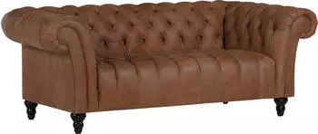 Gutmann Factory 3-Sitzer Amazonas 205x74x101 cm cognac braun
