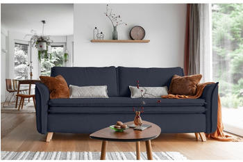 MIUFORM 3-Sitzer Schlafsofa Charming Charlie Slim 225x85x90 cm dunkelgrau