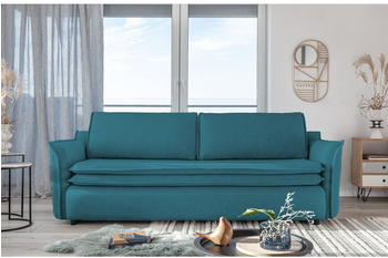 MIUFORM 3-Sitzer Schlafsofa Charming Charlie Slim 225x85x90 cm t&uuml;rkis