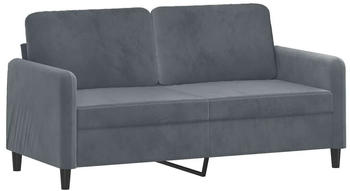 vidaXL 2-Sitzer-Sofa Dunkelgrau 140 cm Samt (359443)