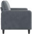 vidaXL 2-Sitzer-Sofa Dunkelgrau 140 cm Samt (359443)